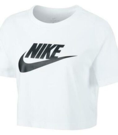 NIKE T-SHIRT DONNA CROP WHITE - immagine 1
