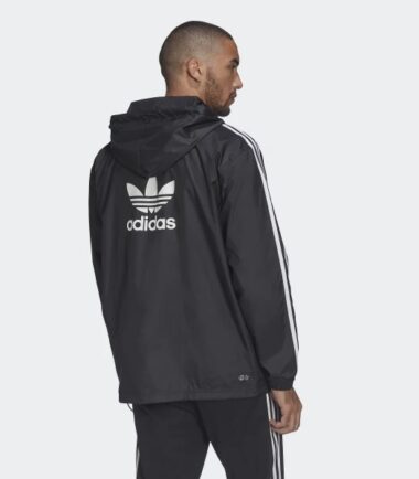 ADIDAS GIACCA ADICOLOR 3-STRIPES WINDBREAKER FULL ZIP - immagine 2