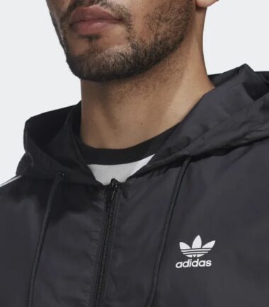 ADIDAS GIACCA ADICOLOR 3-STRIPES WINDBREAKER FULL ZIP - immagine 3