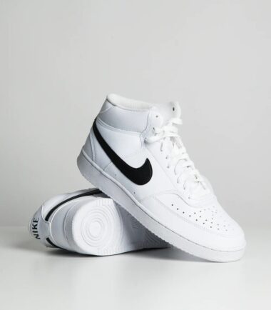 SCARPE NIKE COURT VISION MID NN BIANCO NERO - immagine 2