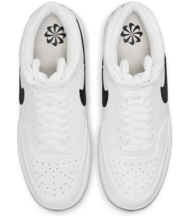 SCARPE NIKE COURT VISION MID NN BIANCO NERO - immagine 3