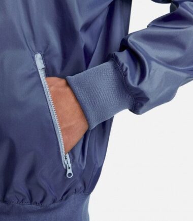 GIACCA NIKE HERITAGE ESSENTIAL JACKET BLUE GREY uomo - immagine 4
