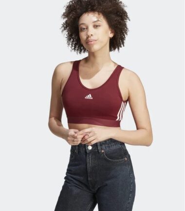 TOP REGGISENO SPORTIVO ADIDAS W 3S CRO  donna - immagine 3