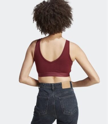 TOP REGGISENO SPORTIVO ADIDAS W 3S CRO  donna - immagine 4