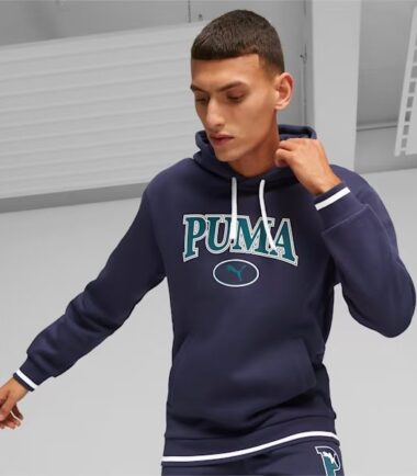 FELPA PUMA SQUAD HOODIE BLU - immagine 2