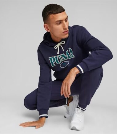 FELPA PUMA SQUAD HOODIE BLU - immagine 3