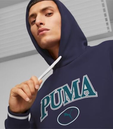 FELPA PUMA SQUAD HOODIE BLU - immagine 4