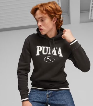FELPA PUMA SQUAD HOODIE BLACK - immagine 3