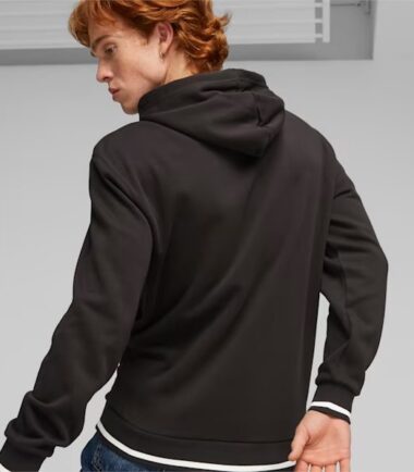 FELPA PUMA SQUAD HOODIE BLACK - immagine 4