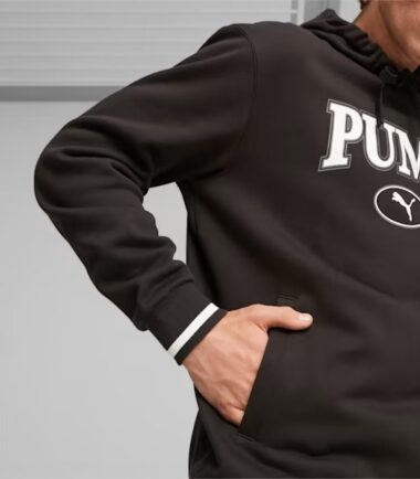 FELPA PUMA SQUAD HOODIE BLACK - immagine 7