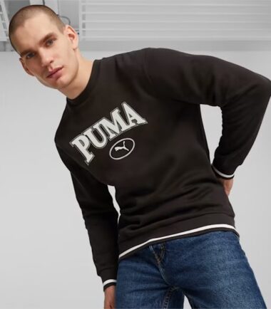 FELPA PUMA SQUAD CREW BLACK - immagine 3
