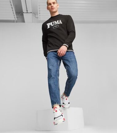 FELPA PUMA SQUAD CREW BLACK - immagine 4