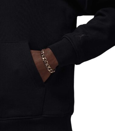 FELPA JORDAN WORDMARK FLEECE BLACK - immagine 3