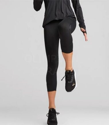 LEGGINGS PUMA RUN FAVORITE BLACK DONNA 3/4 - immagine 2