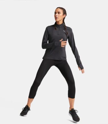 LEGGINGS PUMA RUN FAVORITE BLACK DONNA 3/4 - immagine 4