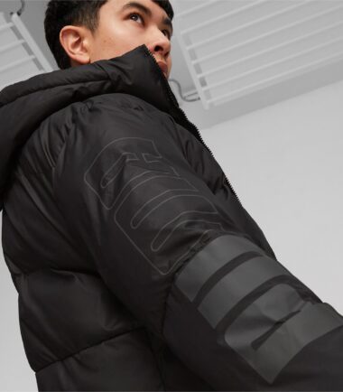 GIUBBOTTO PUMA POWER HOODED JACKET BLACK uomo - immagine 4