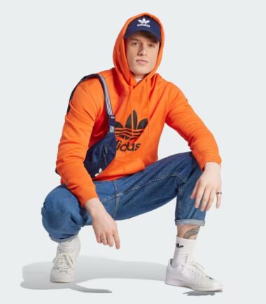 FELPA ADIDAS ORIGINALS TREFOIL HOODY - immagine 2