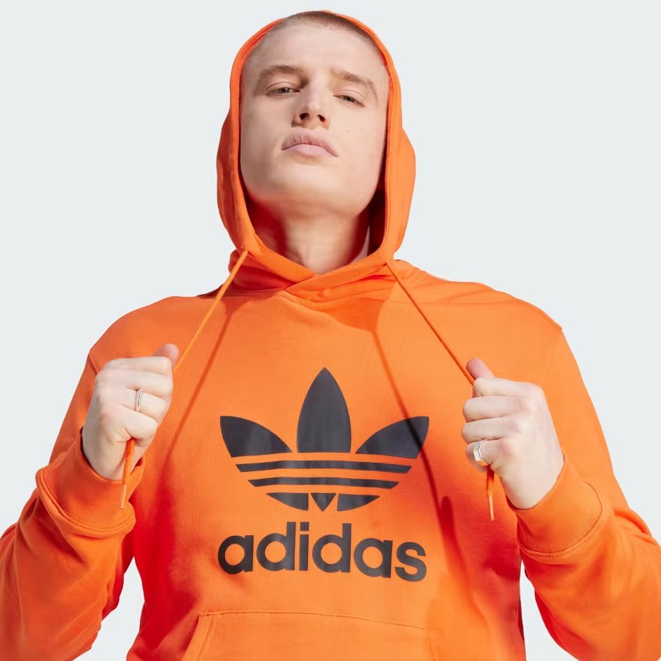 Felpa adidas arancione sales