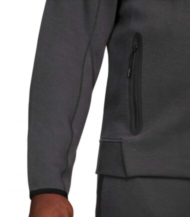 FELPA NIKE TECH FLEECE GREY uomo - immagine 4