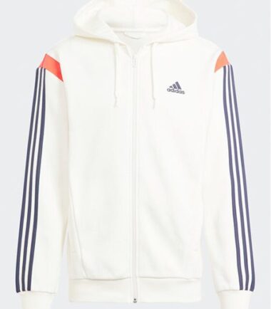 FELPA ADIDAS M CB ZIPO HD WHITE - immagine 1
