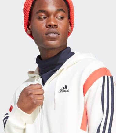 FELPA ADIDAS M CB ZIPO HD WHITE - immagine 4