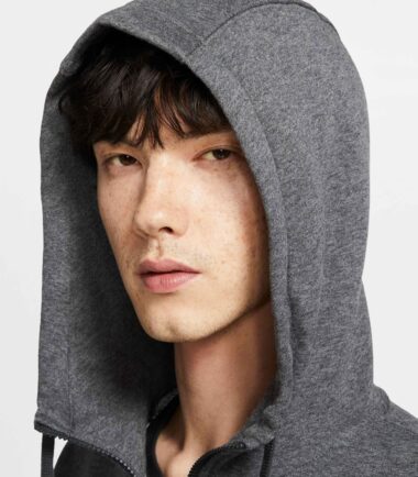 FELPA NIKE SPORTSWEAR GREY HOODIE FLEECE - immagine 5