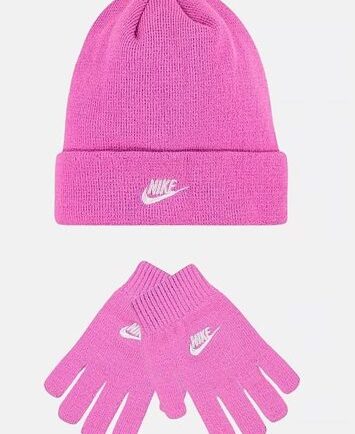 KIT SET NIKE CAPPELLO GUANTI ROSA BAMBINA - immagine 1