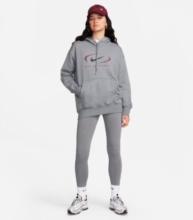 FELPA NIKE DONNA PHOENIX GREY - immagine 4