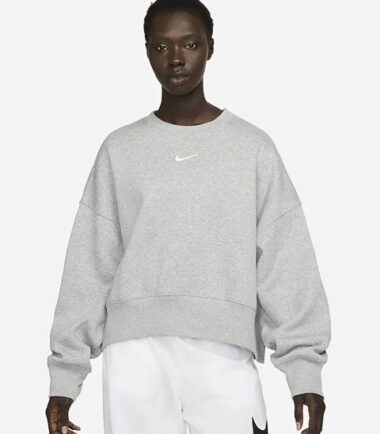 FELPA NIKE SPORTSWEAR DONNA PHOENIX FLEECE GREY - immagine 1