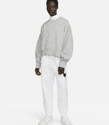 FELPA NIKE SPORTSWEAR DONNA PHOENIX FLEECE GREY - immagine 2