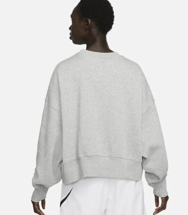 FELPA NIKE SPORTSWEAR DONNA PHOENIX FLEECE GREY - immagine 3
