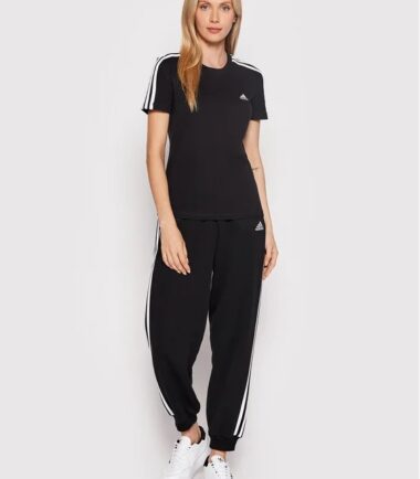 T-SHIRT ADIDAS W 3STRIPES BLACK - immagine 2