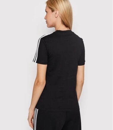 T-SHIRT ADIDAS W 3STRIPES BLACK - immagine 3