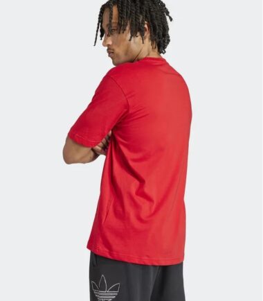 T-SHIRT ADIDAS TREFOIL RED TEE uomo - immagine 3