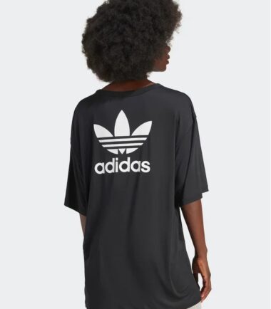 T-SHIRT ADIDAS ORIGINALS TREFOIL TEE BLACK - immagine 3