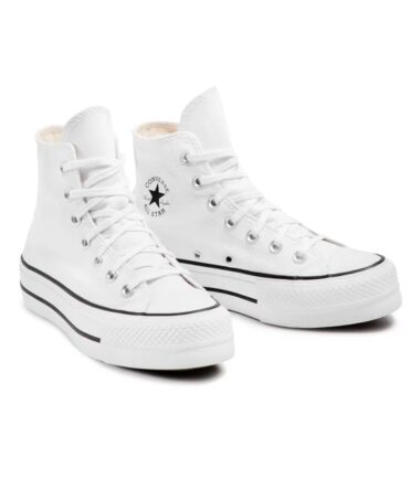 SCARPE CONVERSE PLATFOM BIANCO - immagine 5