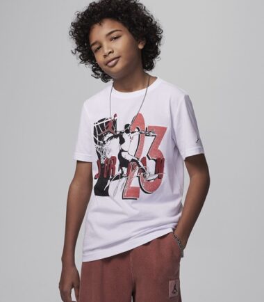 T-SHIRT JORDAN RAGAZZO RETRO SPECT WHITE JUNIOR - immagine 1