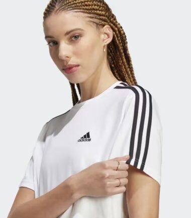 T-SHIRT ADIDAS W 3S CROP TOP - immagine 3