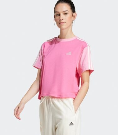 T-SHIRT ADIDAS W 3S CR TOP - immagine 1