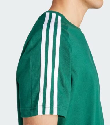 T-SHIRT ADIDAS M 3STRIPES SJ TEE GREEN - immagine 3