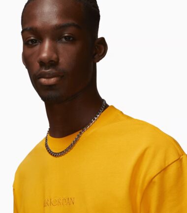 T-SHIRT JORDAN WORDMARK MEN YELLOW - immagine 3