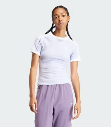 T-SHIRT ADIDAS ORIGINALS 3STRIPES SLIM RAGLAN - immagine 1