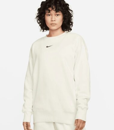 FELPA NIKE DONNA SPORTSWEAR WHITE FLEECE - immagine 1
