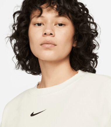 FELPA NIKE DONNA SPORTSWEAR WHITE FLEECE - immagine 3