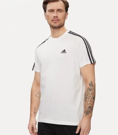 T-SHIRT ADIDAS ESSENTIAL SINGLE JERSEY WHITE - immagine 1
