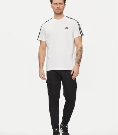 T-SHIRT ADIDAS ESSENTIAL SINGLE JERSEY WHITE - immagine 2