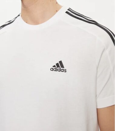 T-SHIRT ADIDAS ESSENTIAL SINGLE JERSEY WHITE - immagine 4