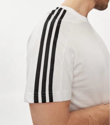 T-SHIRT ADIDAS ESSENTIAL SINGLE JERSEY WHITE - immagine 5