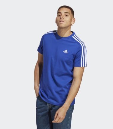 T-SHIRT ADIDAS ESSENTIAL SINGLE JERSEY BLU - immagine 1