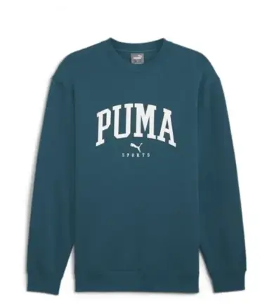 FELPA PUMA SQUAD CREW HOODIE GREEN - immagine 1